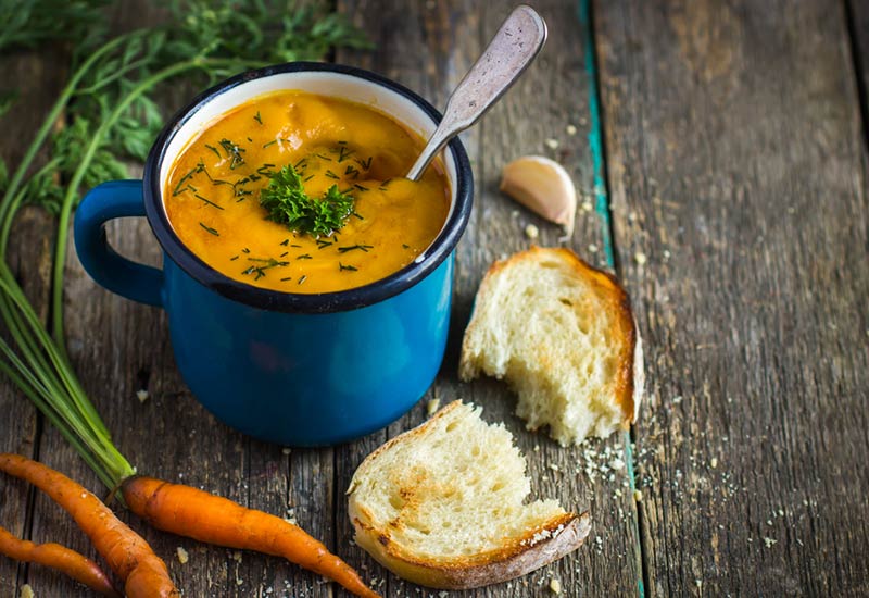 vellutata di carote al pepe nero Saraw